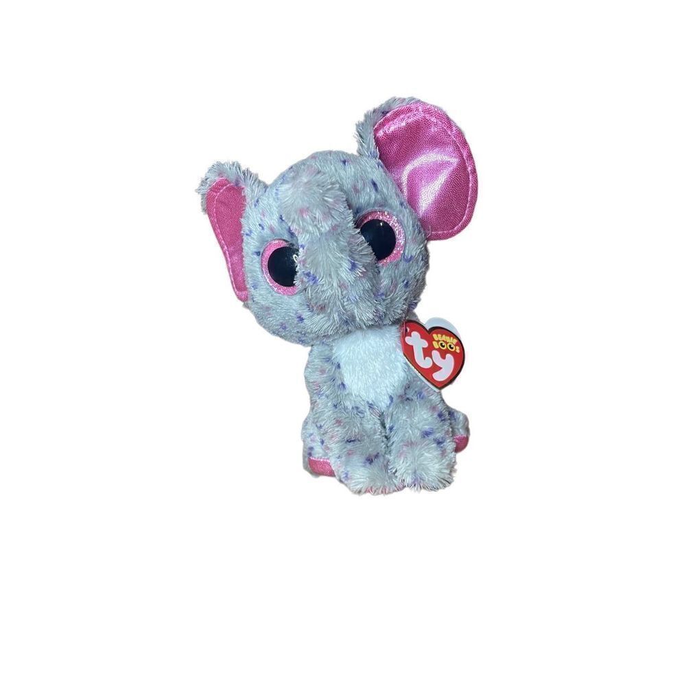 TY Beanie Boos - SPECKS the Speckled Elephant small 6 inches Stuffed Plush Toy G